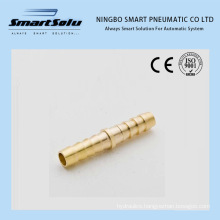 Ningbo Smart Double Clamp Barb Brass 8mm Hose Fittings Connector